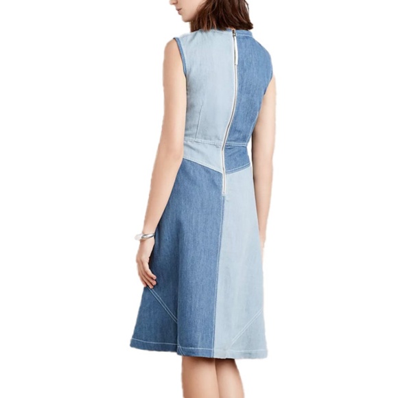 Anthropologie - Holding Horses Patchwork Denim Dress - Size 4 - Picture 2 of 7